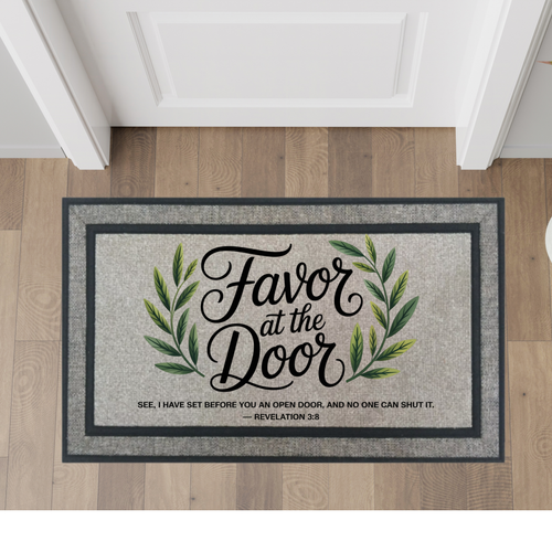 Favor at the Door Doormat